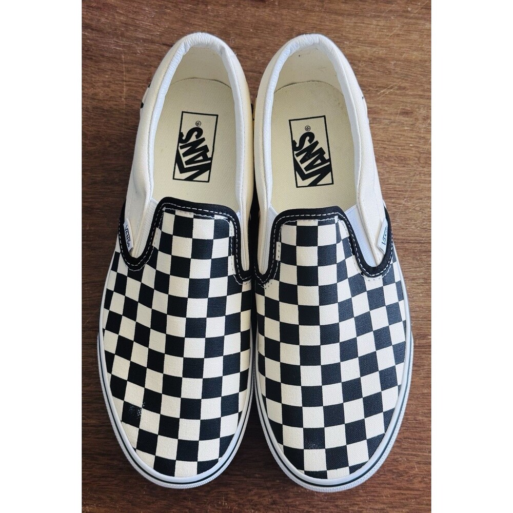 Women’s Size 8.0 Vans Classic Slip-On Stackform Checkerboard VN0A7Q5RTYQ NIB - Picture 2 of 7